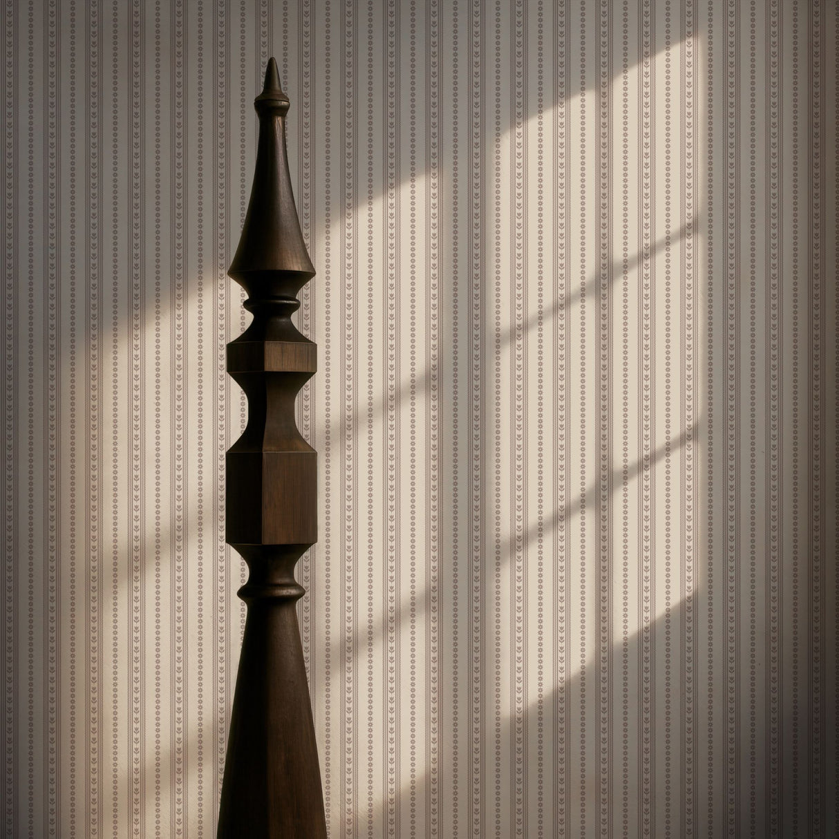 Dainty Belle | Feminine Neutral Striped Wallpaper Wallpaper Sckribbles