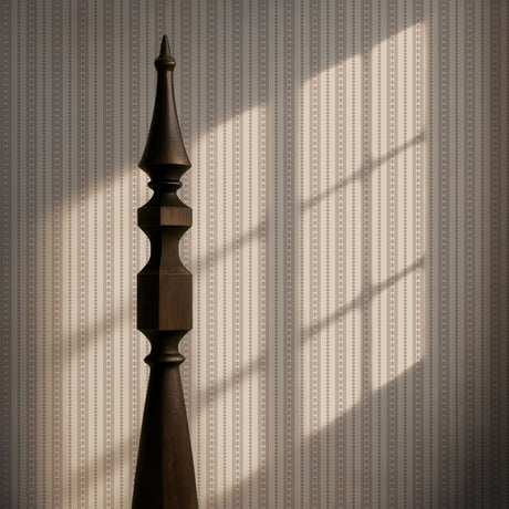 Dainty Belle | Feminine Neutral Striped Wallpaper Wallpaper Sckribbles