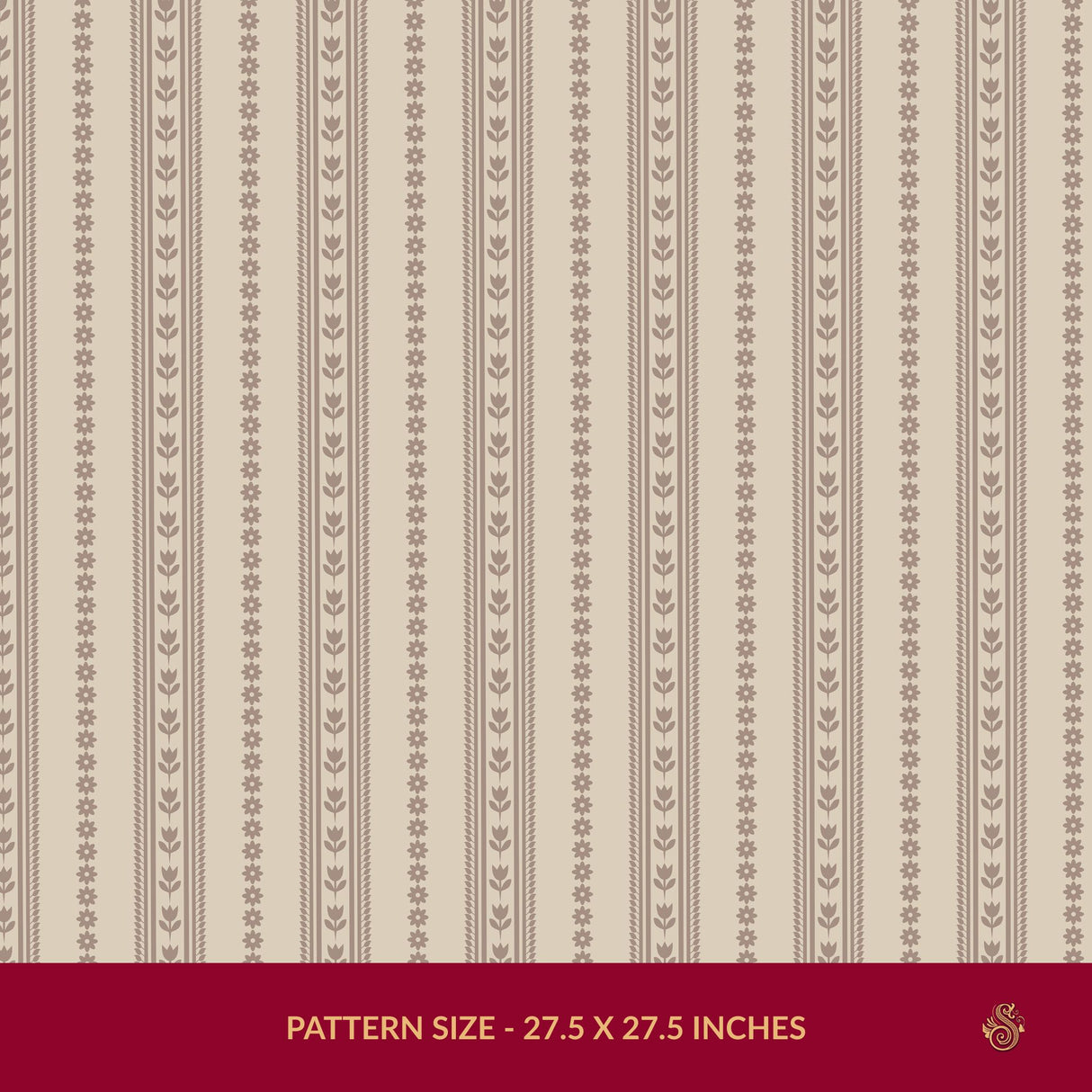 Dainty Belle | Feminine Neutral Striped Wallpaper Wallpaper Sckribbles Signature - Premium Non-Woven Roll - 27.5 in x 32.8 ft (70 cm × 10 m)