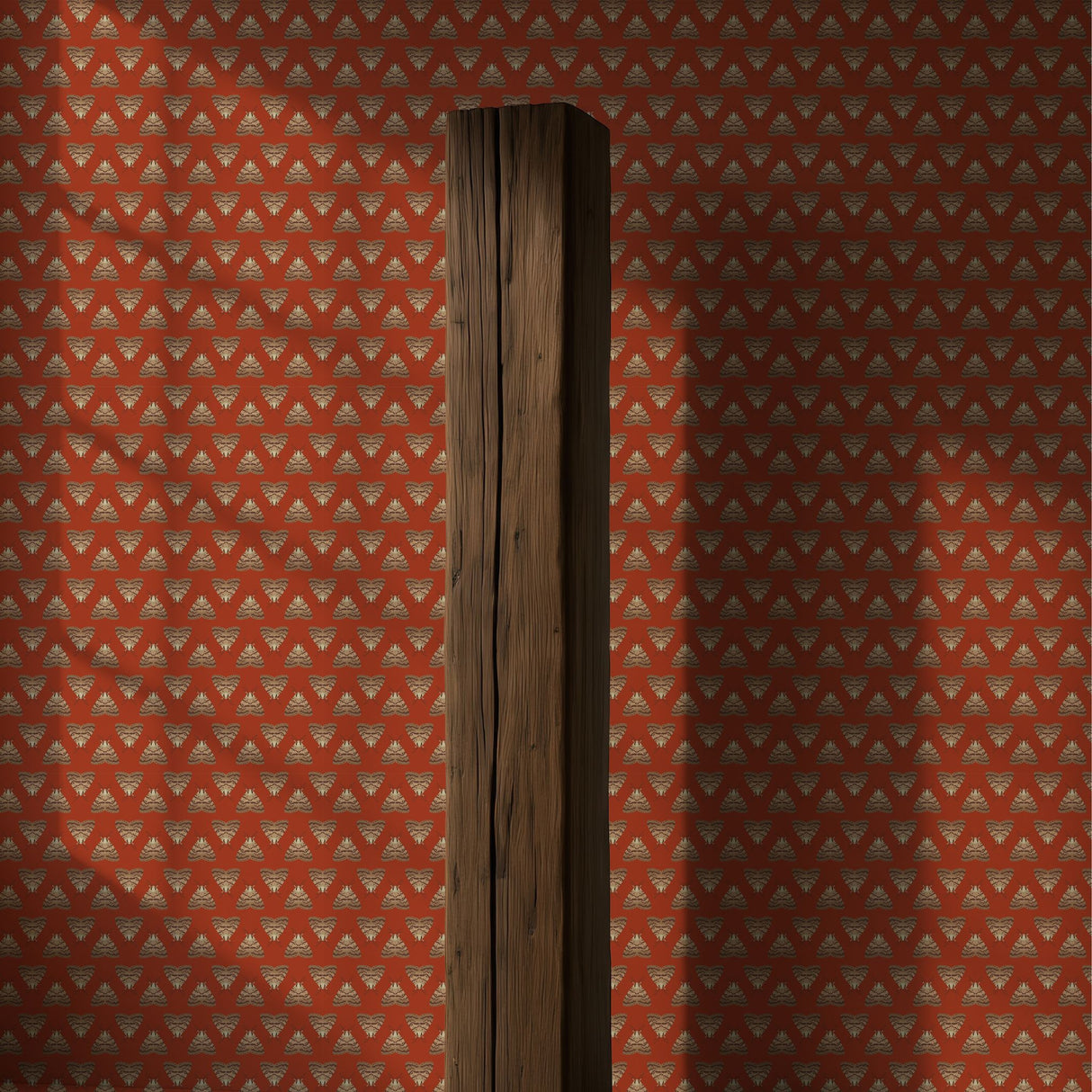 Gypsy Moth | Fun Orange Daring Maximalist Insect Wallpaper Wallpaper Sckribbles