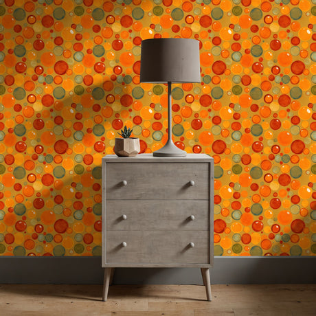 Circus Circles | Colorful Bright Bubbles Children's Room Wallpaper Wallpaper Sckribbles