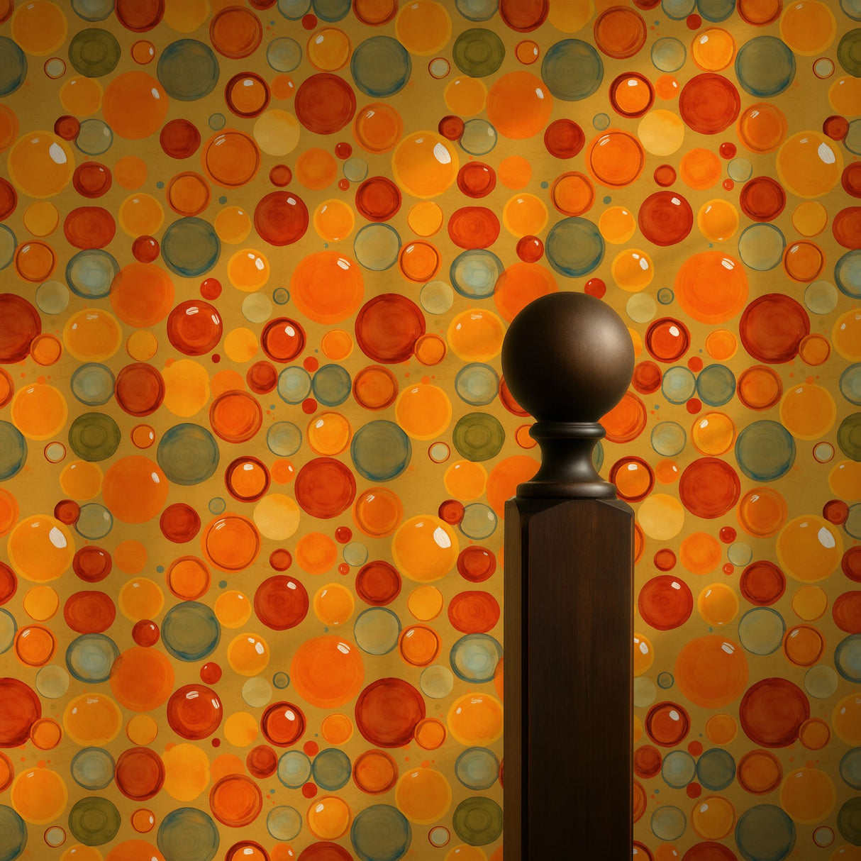 Circus Circles | Colorful Bright Bubbles Children's Room Wallpaper Wallpaper Sckribbles