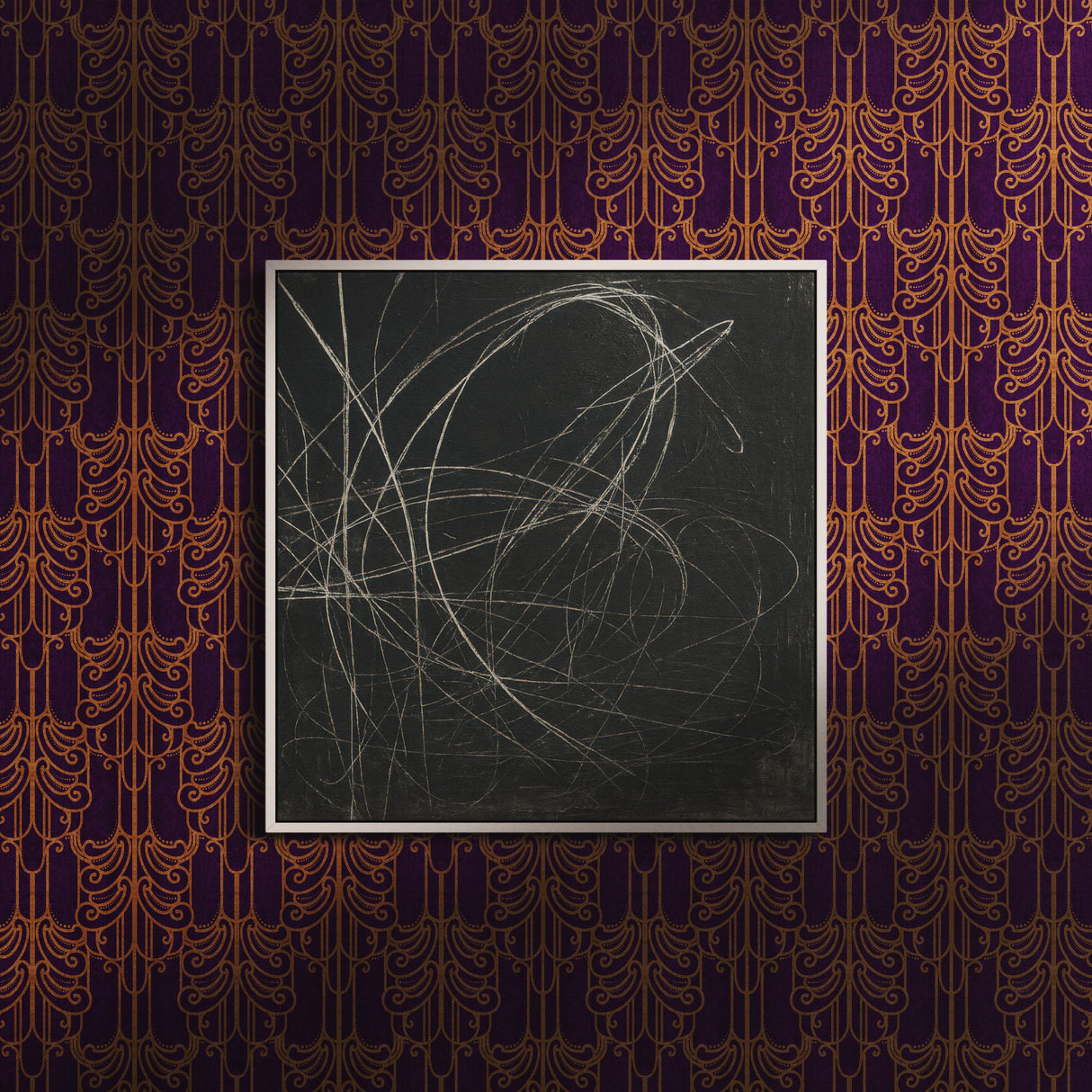 Gritty Luxe | Luxurious Decadent Moody Art Nouveau Wallpaper Wallpaper Sckribbles