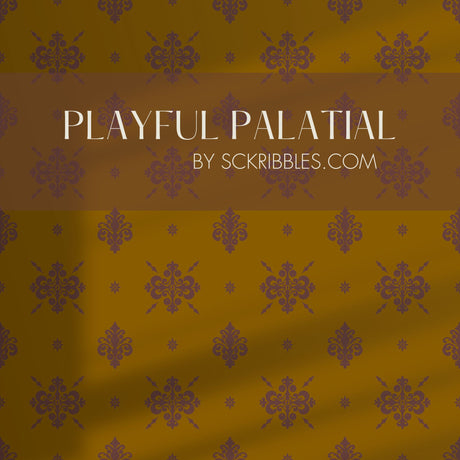 Eccentric Luxury | Unique & Colorful Timeless Damask Wallpaper Wallpaper Sckribbles Traditional - (Non-Woven) Sample 14'' x 14'' / 35 x 35 cm Playful Palatial