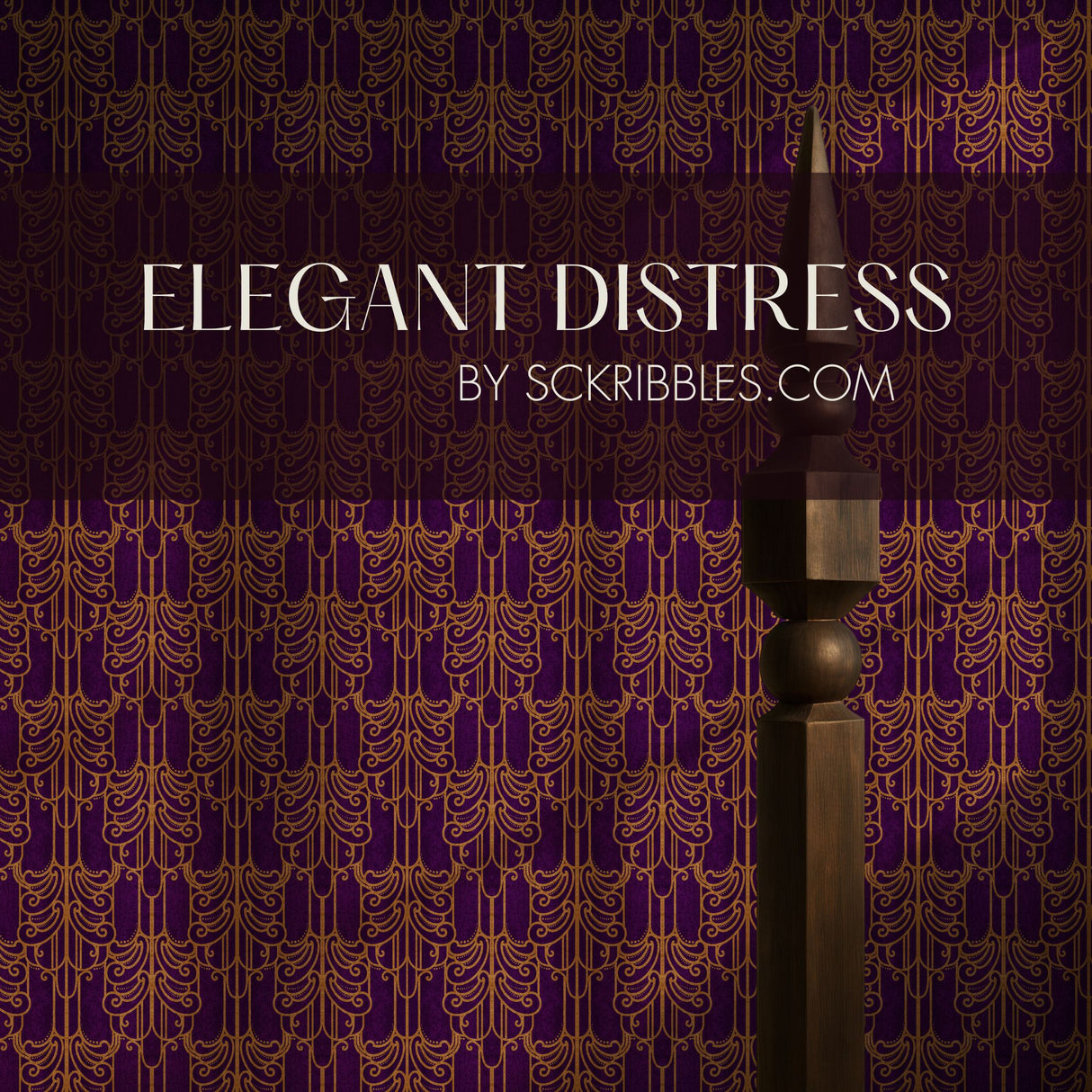 Gritty Luxe | Luxurious Decadent Moody Art Nouveau Wallpaper Wallpaper Sckribbles
