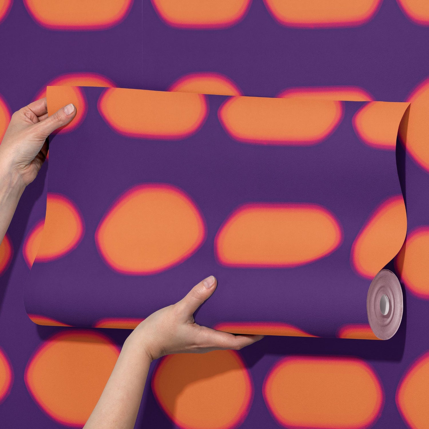 Vibrant Grooves | Bright Colorful Funky Retro Wallpaper Wallpaper Sckribbles