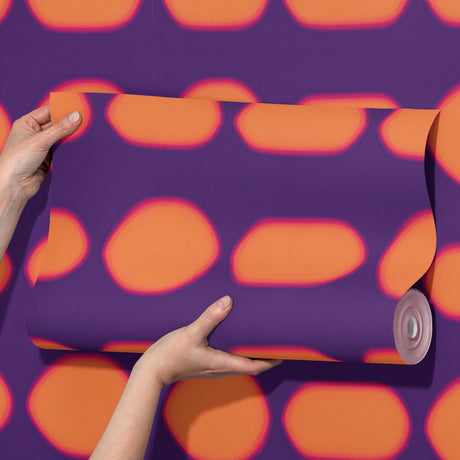 Vibrant Grooves | Bright Colorful Funky Retro Wallpaper Wallpaper Sckribbles