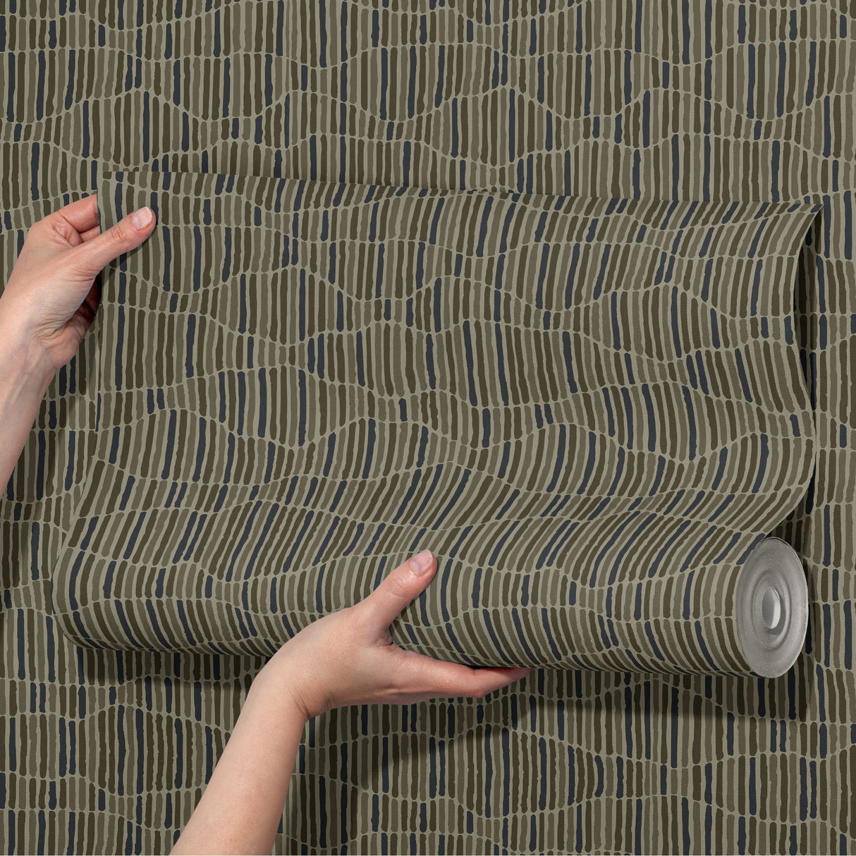 Worn & Torn | Neutral Organic Earthy Abstract Striped Wallpaper Wallpaper Sckribbles