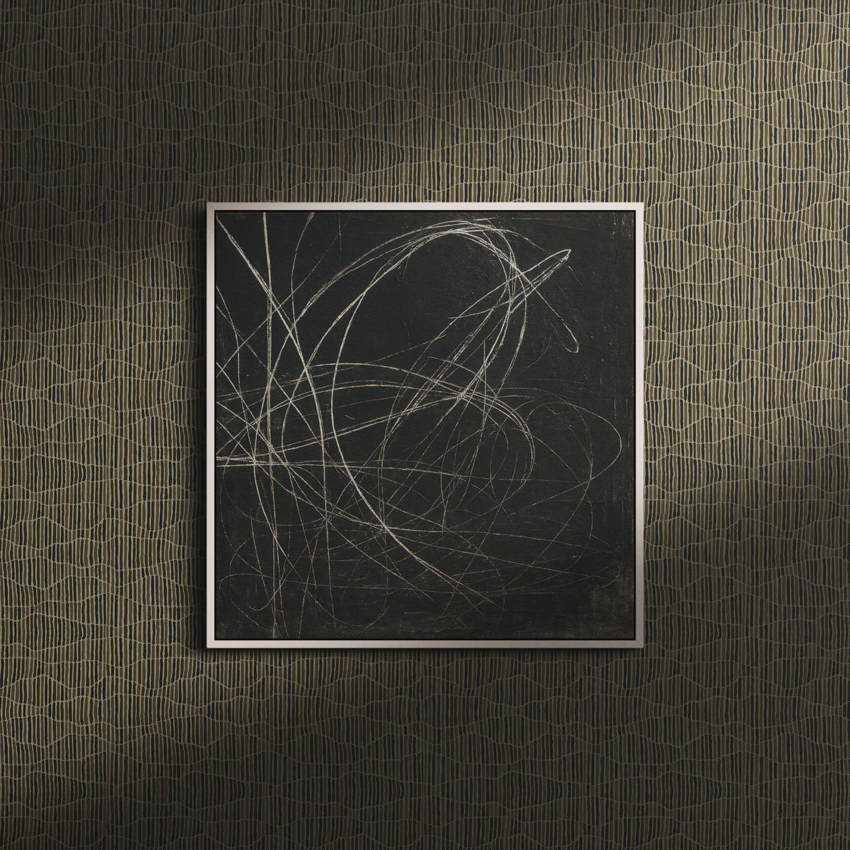 Worn & Torn | Neutral Organic Earthy Abstract Striped Wallpaper Wallpaper Sckribbles