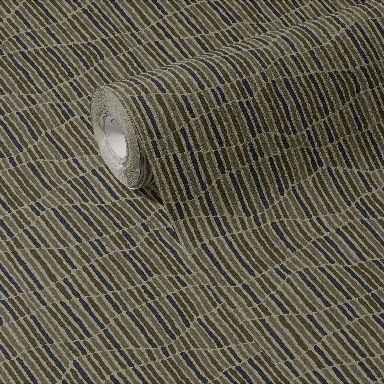 Worn & Torn | Neutral Organic Earthy Abstract Striped Wallpaper Wallpaper Sckribbles