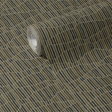 Worn & Torn | Neutral Organic Earthy Abstract Striped Wallpaper Wallpaper Sckribbles