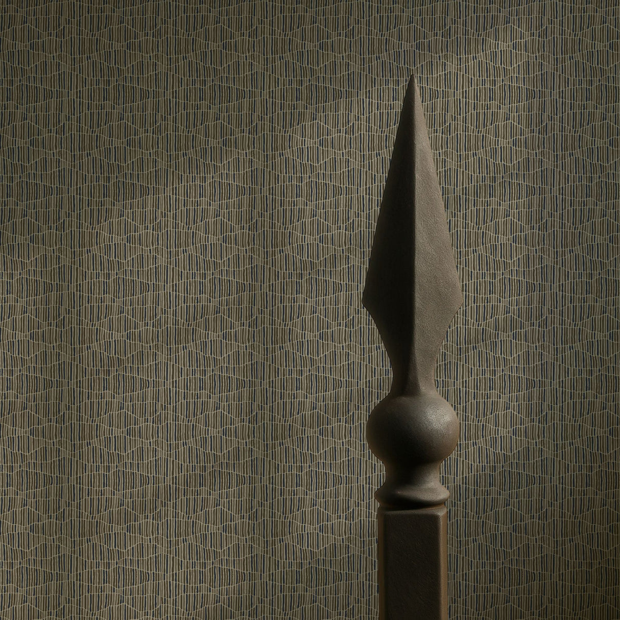 Worn & Torn | Neutral Organic Earthy Abstract Striped Wallpaper Wallpaper Sckribbles