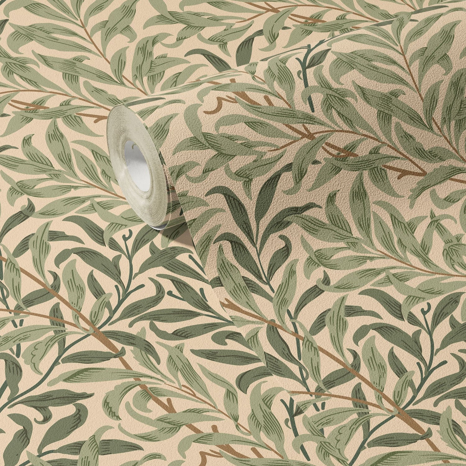 Willow Boughs | Botanical Tree Branches William Morris Wallpaper Wallpaper Sckribbles