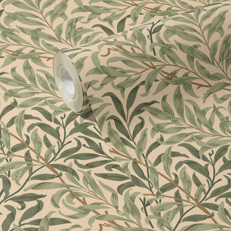 Willow Boughs | Botanical Tree Branches William Morris Wallpaper Wallpaper Sckribbles