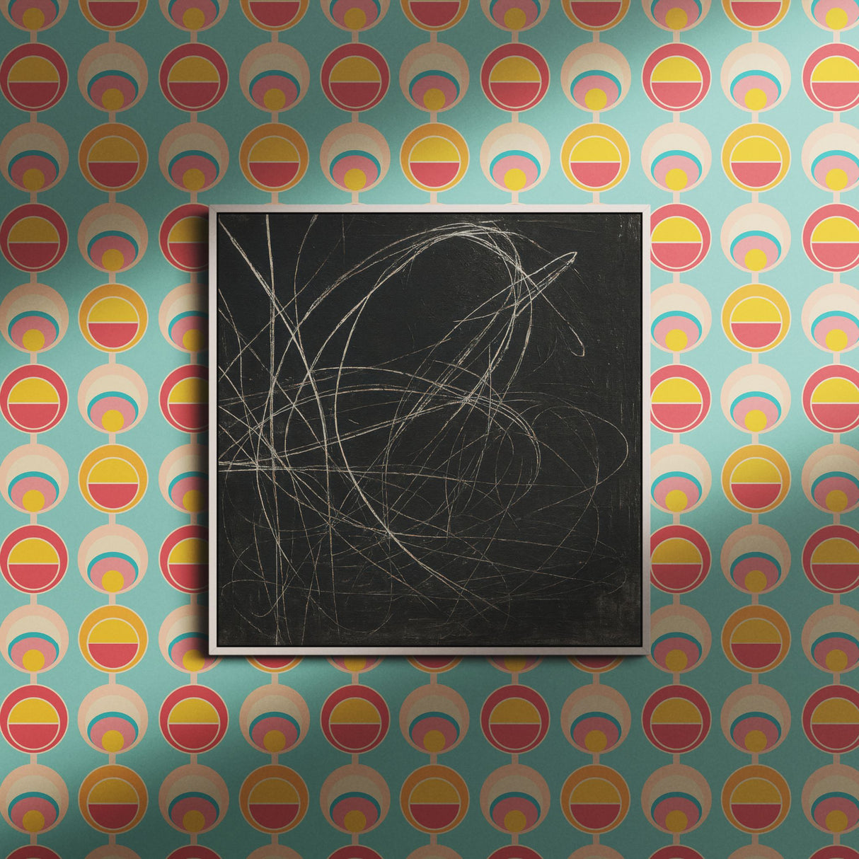 Sweet 70s | Cute Fun Pastel Circles 1970s Wallpaper Wallpaper Sckribbles