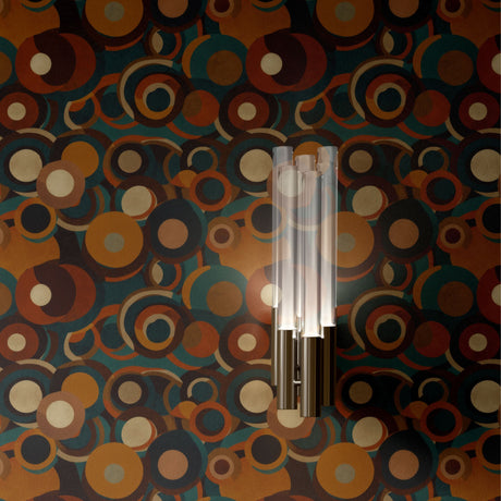 Funky Fusion | 1970s Retro Circle Patterned Wallpaper Wallpaper Sckribbles