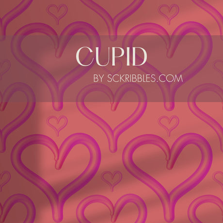 Heartburst | Cute Pink Love Heart Bubble Wallpaper Wallpaper Sckribbles Traditional - (Non-Woven) Sample 14'' x 14'' / 35 x 35 cm Cupid
