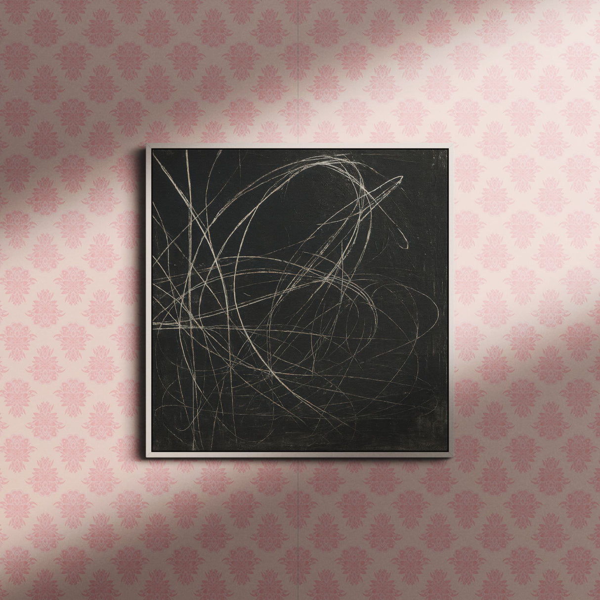 Rosy Reverie | Sweet Light Pink Feminine Coquette Damask Wallpaper Wallpaper Sckribbles