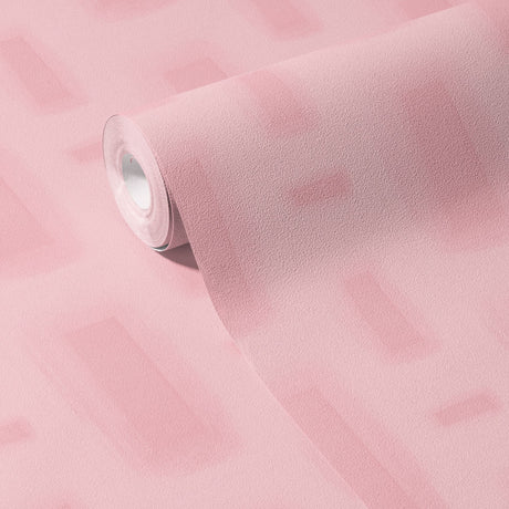 Geo Drift | Contemporary Abstract Geometrical Brick Shapes Wallpaper Wallpaper Sckribbles