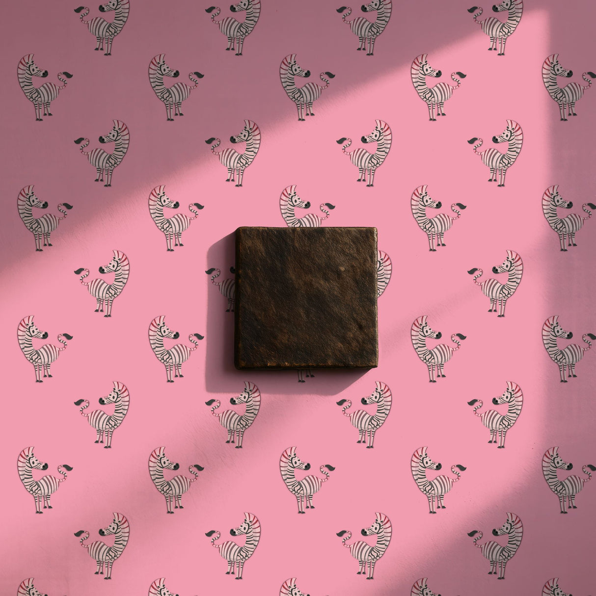 Stripey Giggles | Cute Pink Girl's Room Zebra Wallpaper Wallpaper Sckribbles