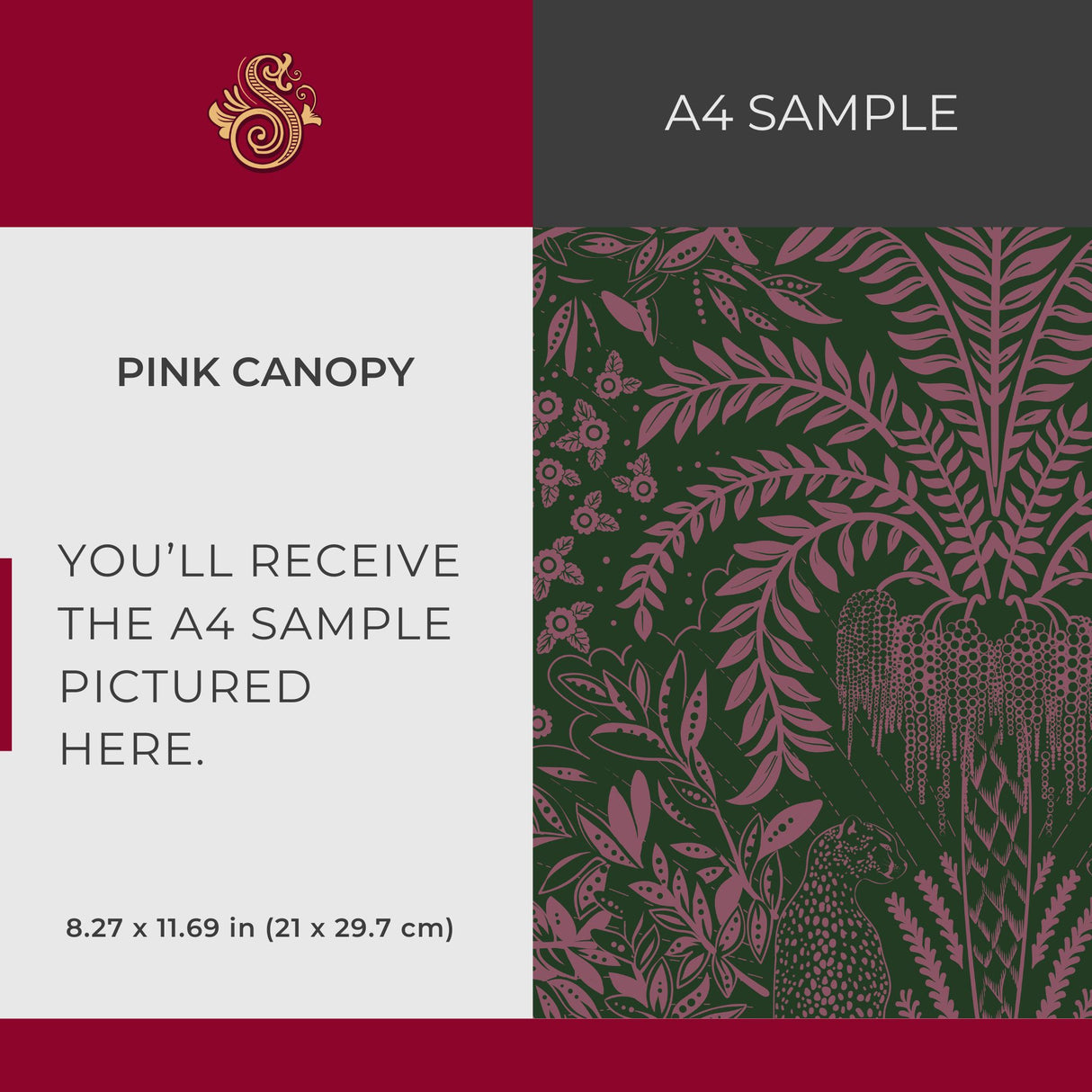 Leopard's Lair | Tropical Palm Tree Jungle Wallpaper