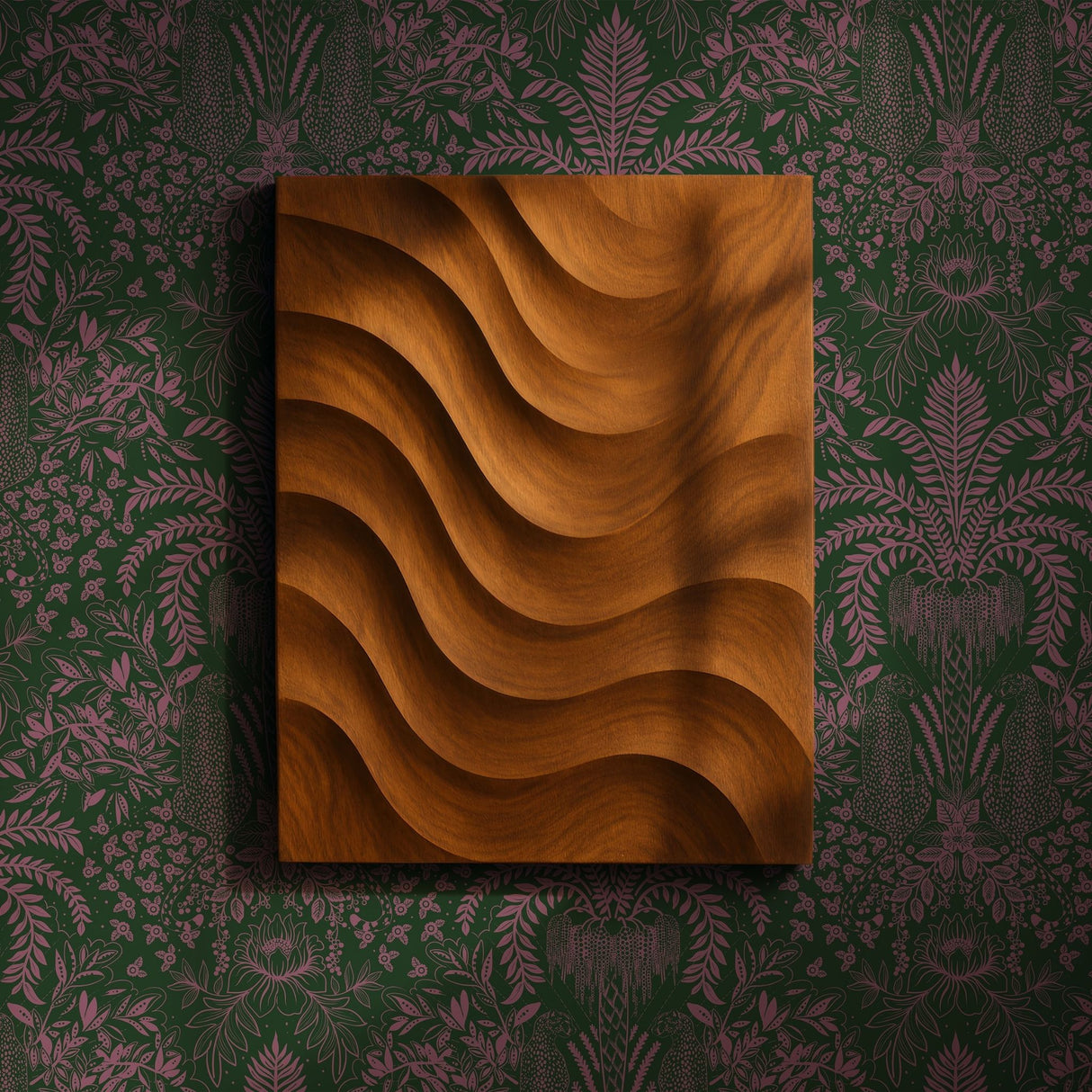 Leopard's Lair | Tropical Palm Tree Jungle Wallpaper Wallpaper Sckribbles