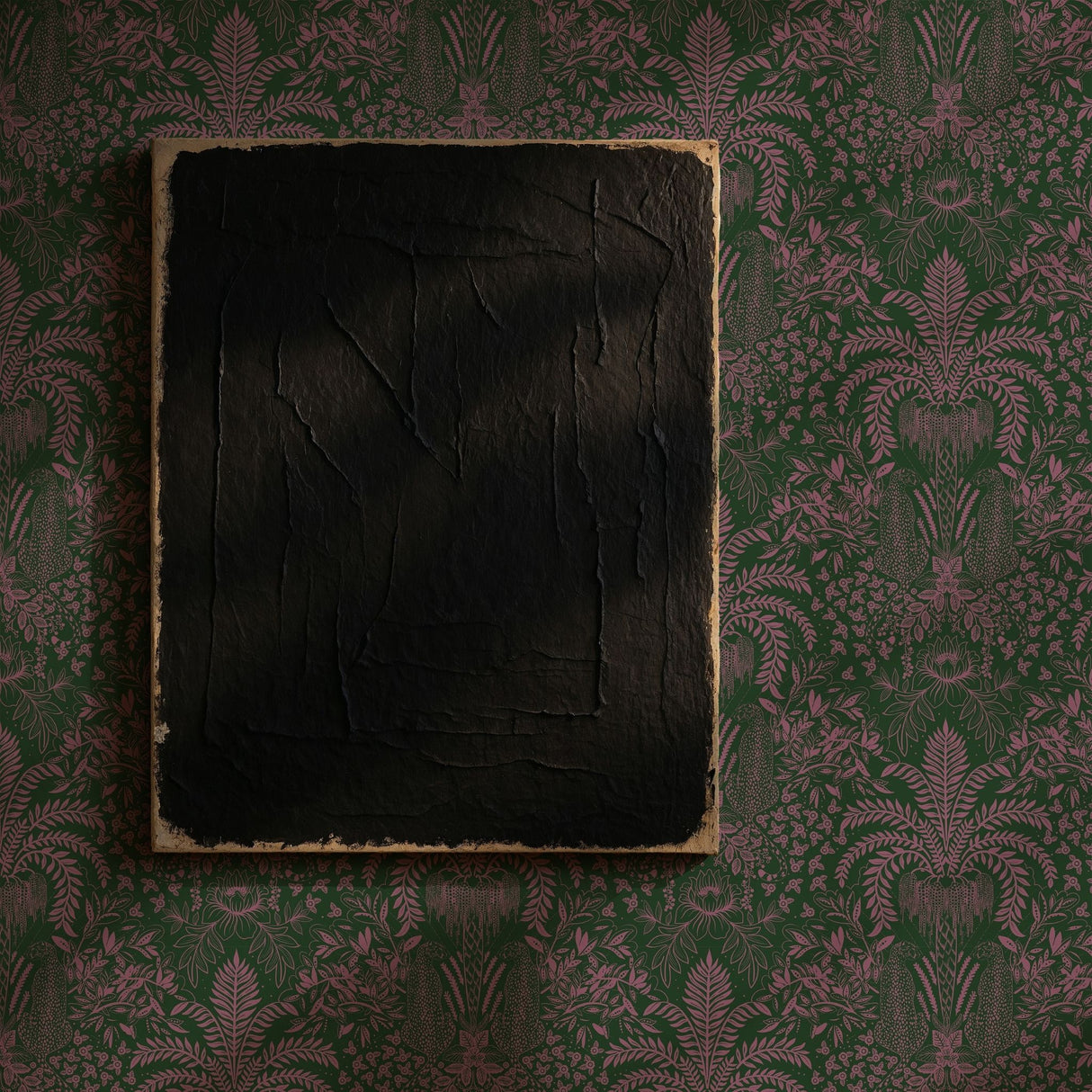 Leopard's Lair | Tropical Palm Tree Jungle Wallpaper Wallpaper Sckribbles