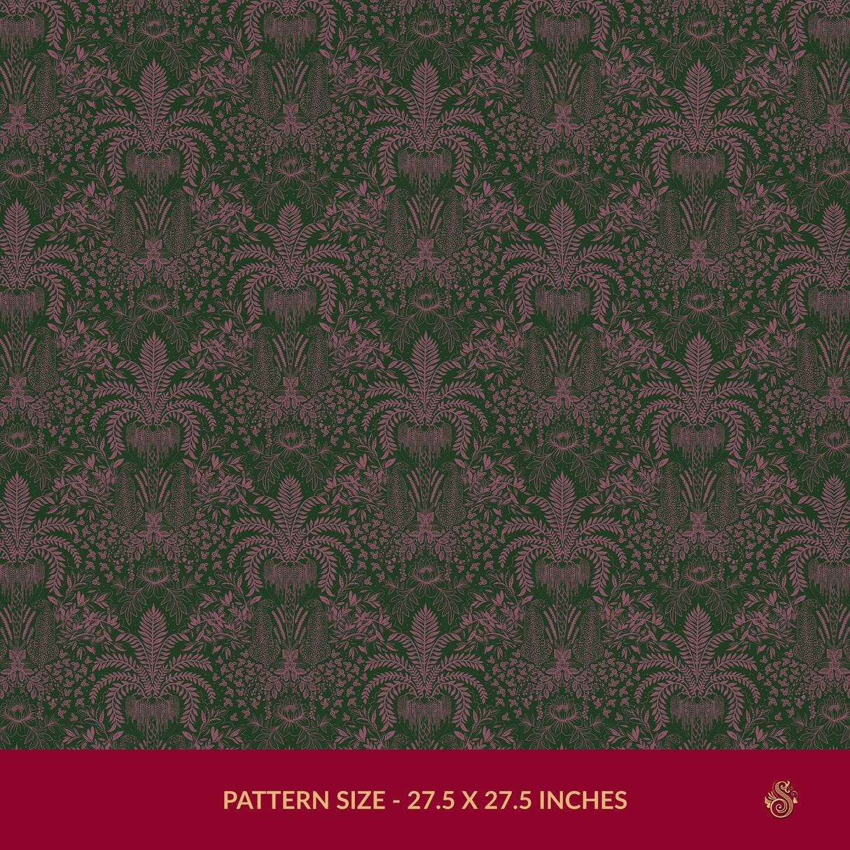 Leopard's Lair | Tropical Palm Tree Jungle Wallpaper Wallpaper Sckribbles