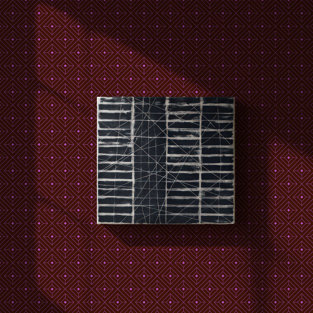 Square Affair | Glamorous & Bold Luxury Art Deco Wallpaper Wallpaper Sckribbles