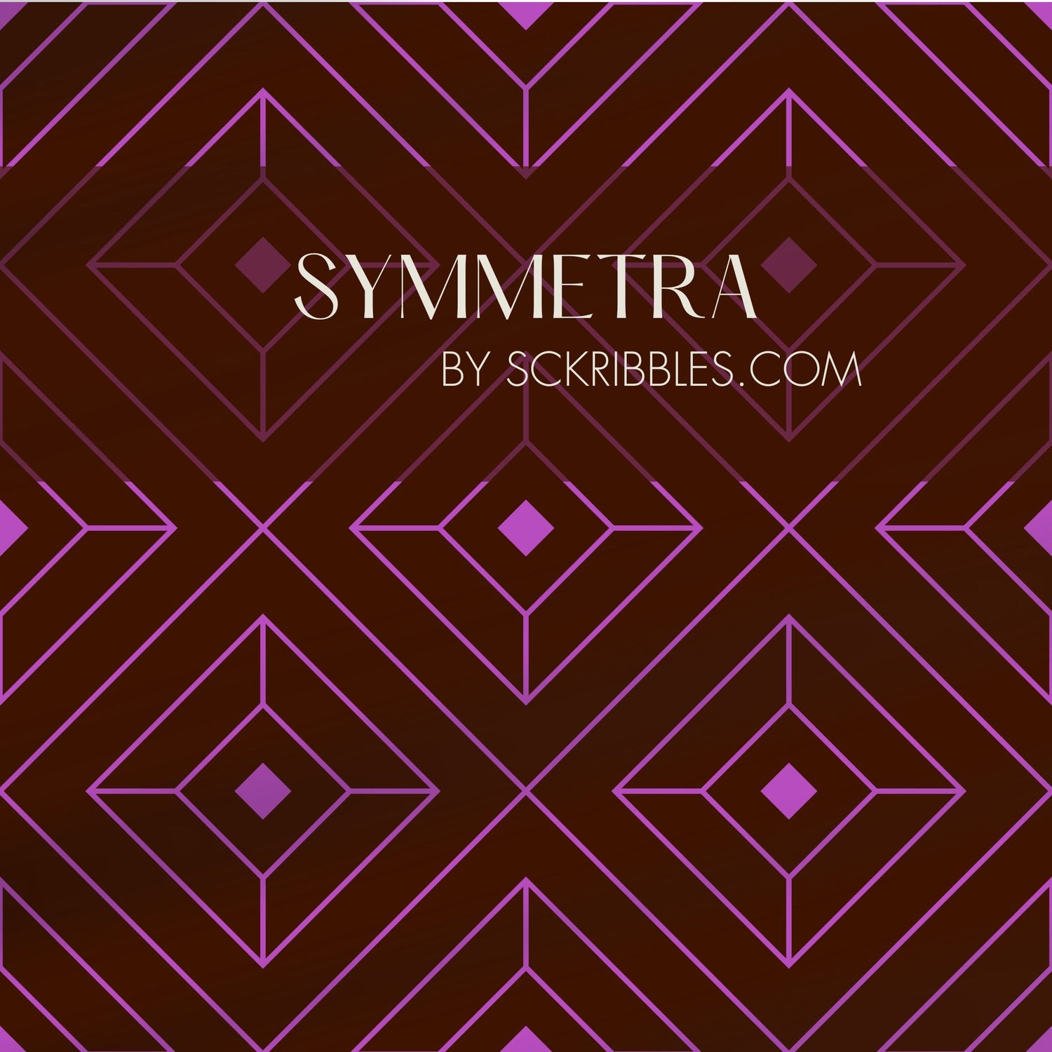 Square Affair | Glamorous & Bold Luxury Art Deco Wallpaper Wallpaper Sckribbles Traditional - (Non-Woven) Sample 14'' x 14'' / 35 x 35 cm Symmetra