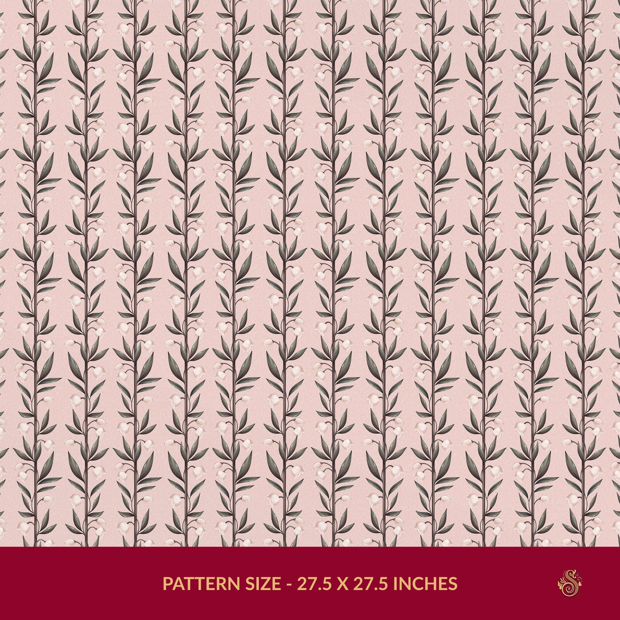Weaving Bells | Sweet & Feminine Floral Girl's Room Wallpaper Wallpaper Sckribbles