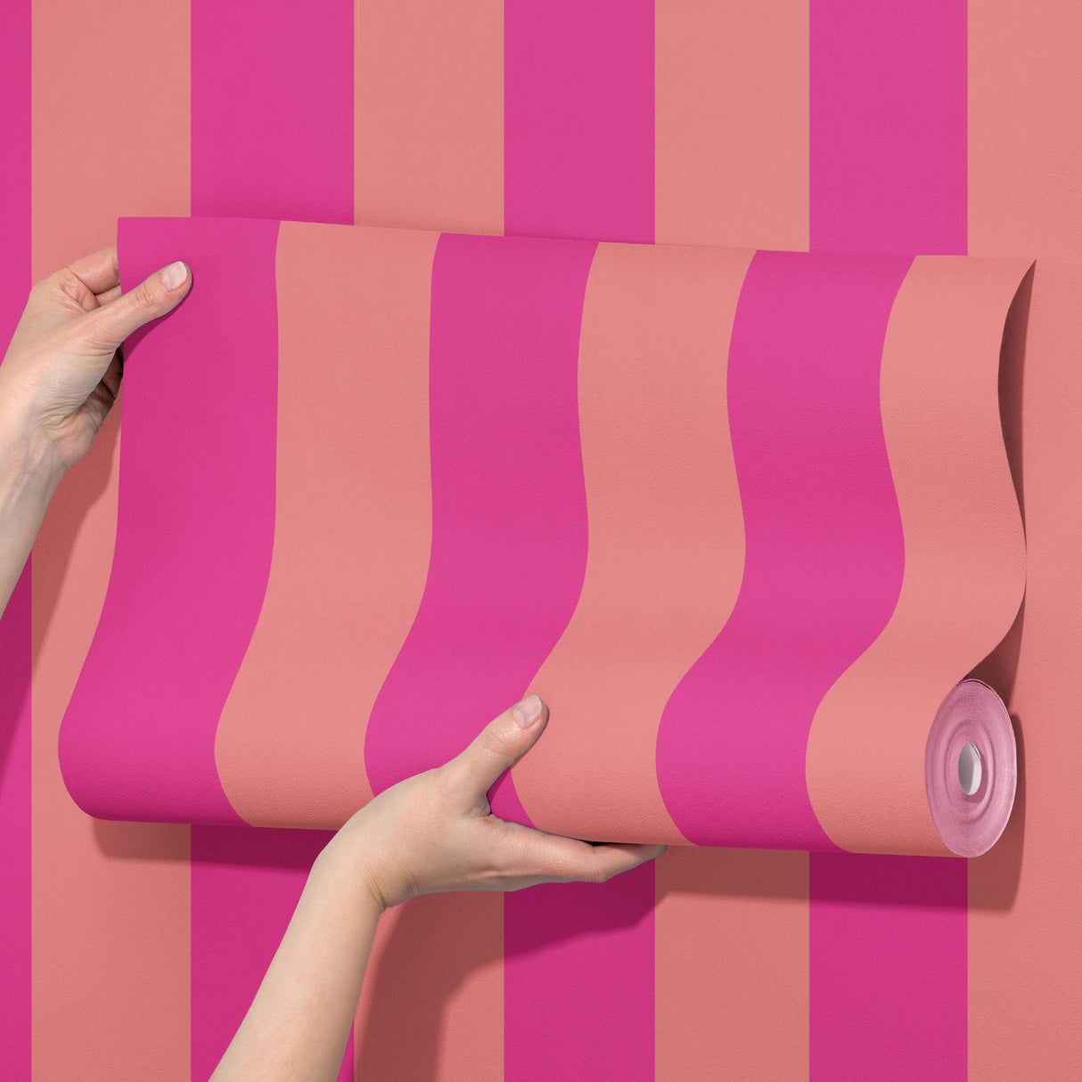 Circus Stripes | Bold Bright Colorful Vertical Striped Wallpaper Wallpaper Sckribbles