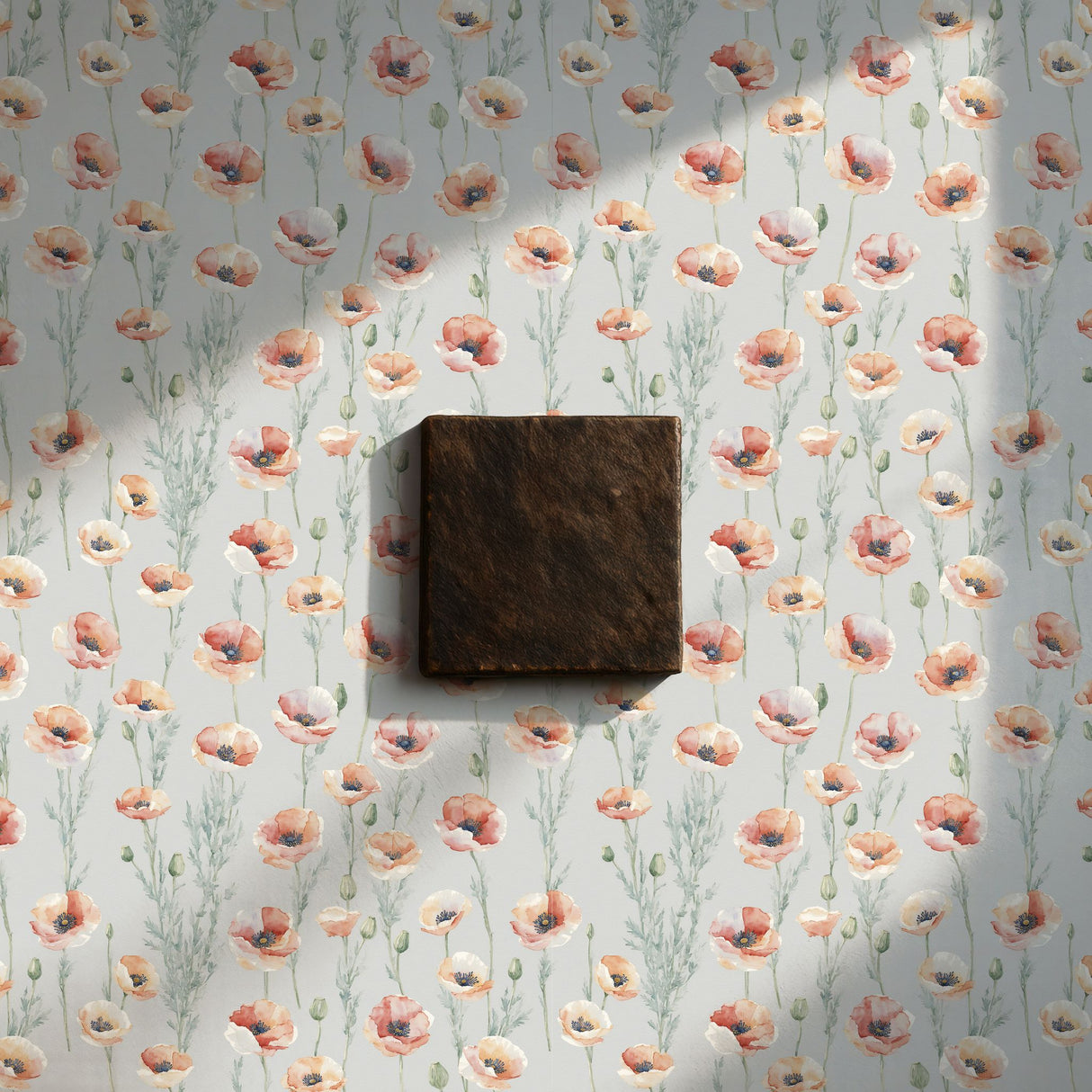 Peaceful Poppies | Cute Feminine Poppy Flower Wallpaper Wallpaper Sckribbles