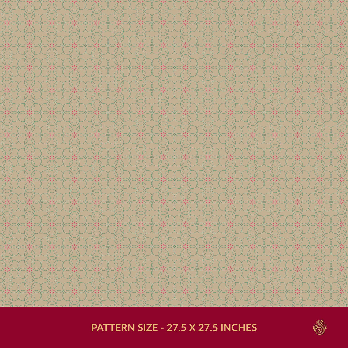 Bloomatrix | Geometrical Floral Retro Wallpaper Wallpaper Sckribbles