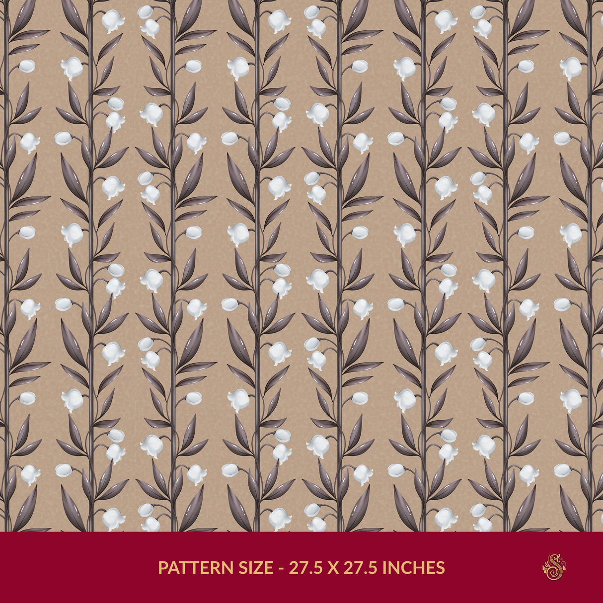 Weaving Bells | Sweet & Feminine Floral Girl's Room Wallpaper Wallpaper Sckribbles