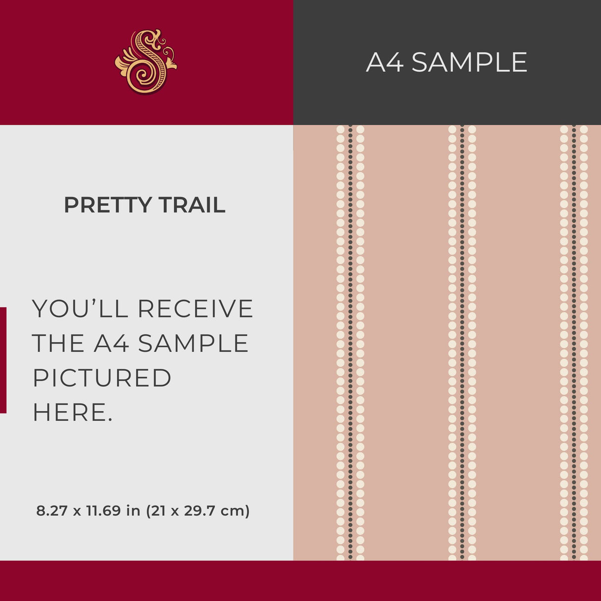 Pretty Trail | Sweet Feminine Pink Spotty Vertical Striped Wallpaper