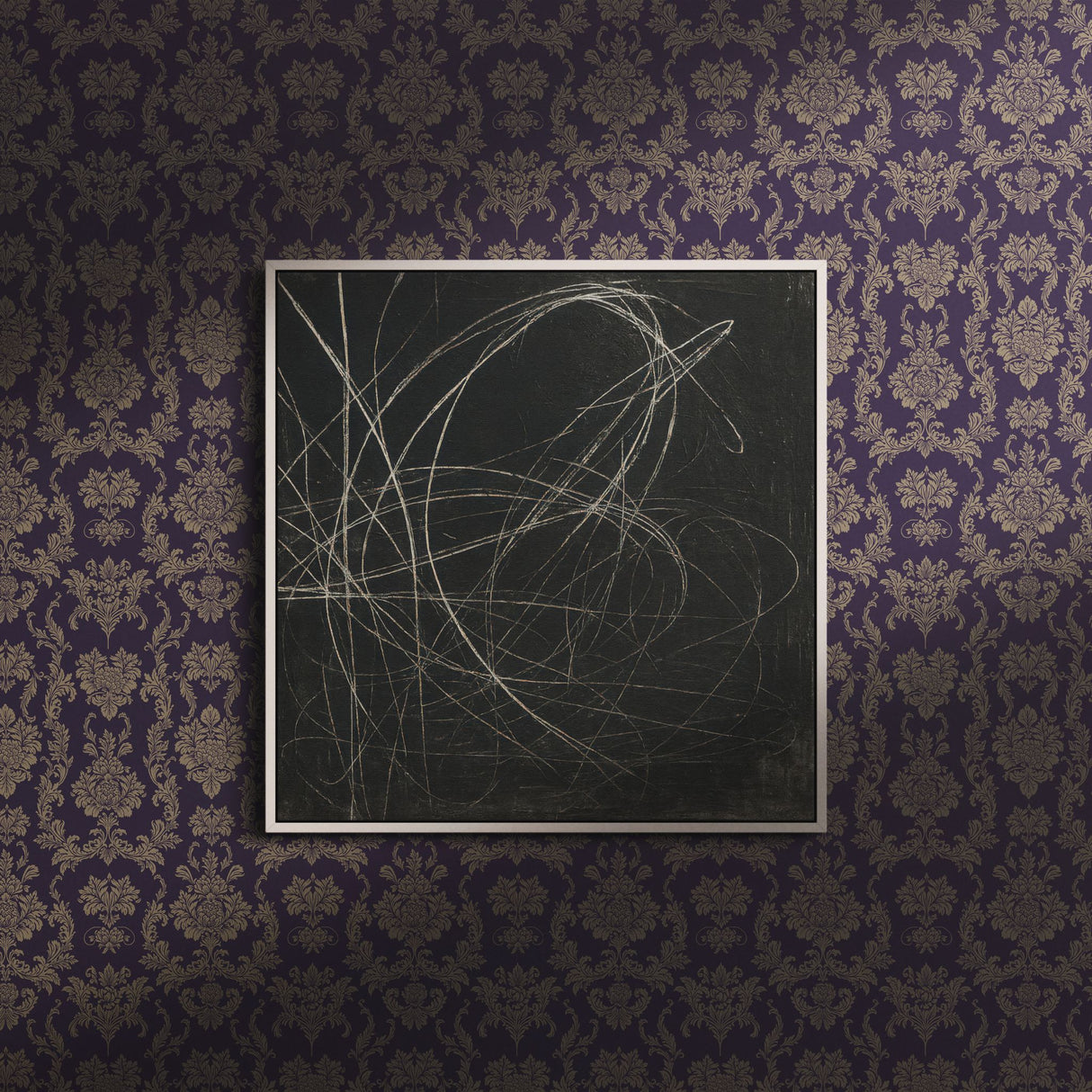 Grand Manor | Vintage Baroque European Damask Wallpaper