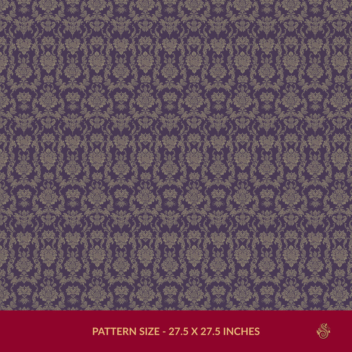 Grand Manor | Vintage Baroque European Damask Wallpaper Wallpaper Sckribbles