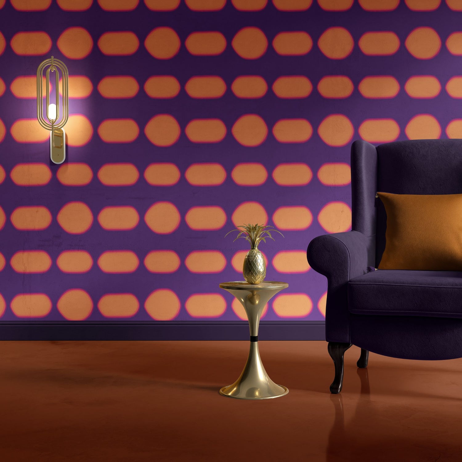 Vibrant Grooves | Bright Colorful Funky Retro Wallpaper Wallpaper Sckribbles