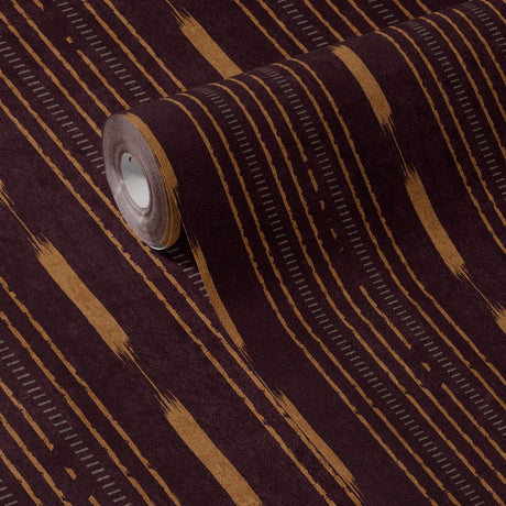 Drifted Grain | Rustic Grunge Organic Weathered Striped Wallpaper Wallpaper Sckribbles