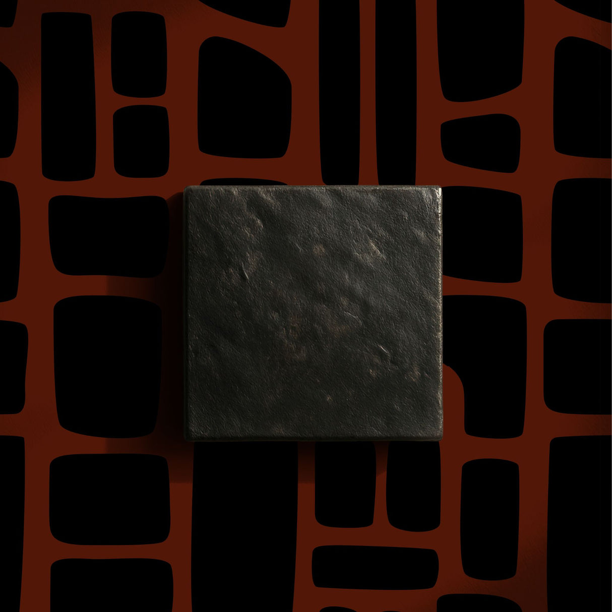 Noir Swell | Bold Abstract Geometrical Masculine Wallpaper Wallpaper Sckribbles