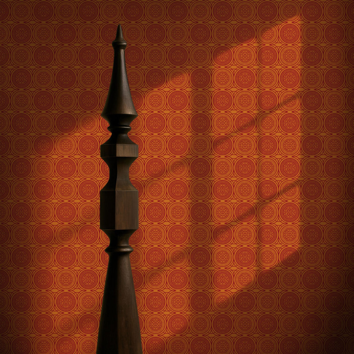 Harmony Rising | Dramatic Bright Geometrical Chinese Wallpaper Wallpaper Sckribbles