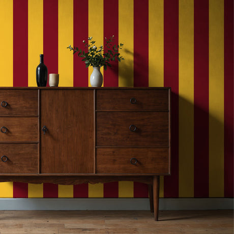 Circus Stripes | Bold Bright Colorful Vertical Striped Wallpaper Wallpaper Sckribbles