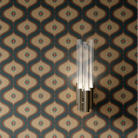 Retro Deco | Cute Vintage Retro Patterned Wallpaper Wallpaper Sckribbles