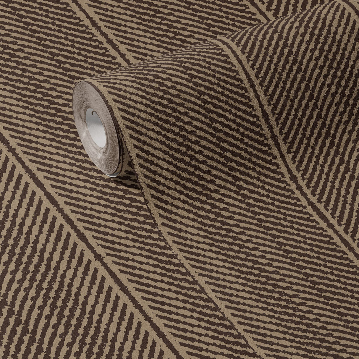 Slantform | Brown Organic Rustic Grunge Striped Wallpaper Wallpaper Sckribbles