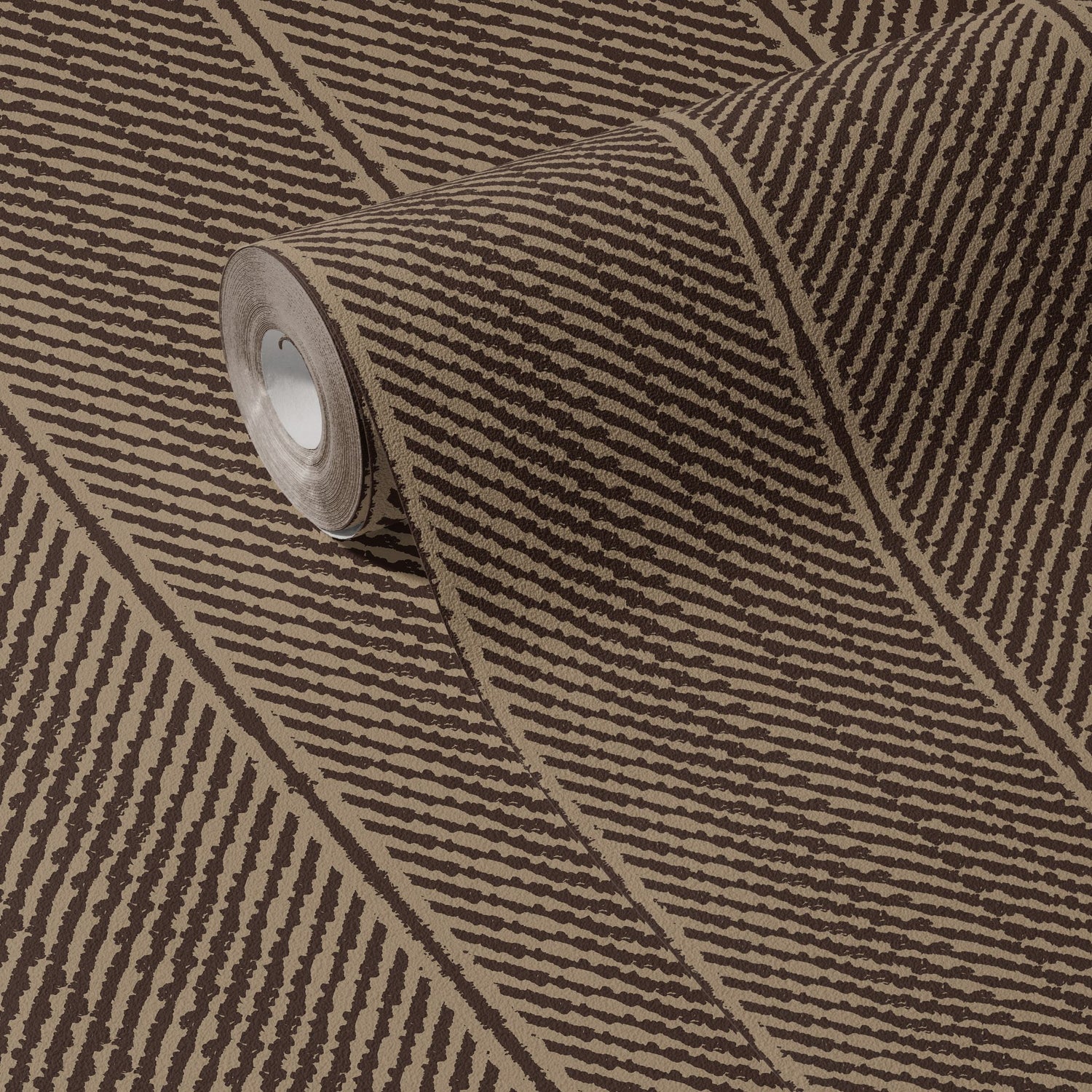 Slantform | Brown Organic Rustic Grunge Striped Wallpaper Wallpaper Sckribbles