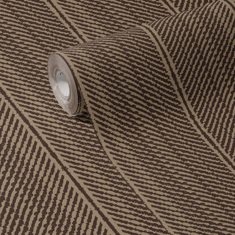 Slantform | Brown Organic Rustic Grunge Striped Wallpaper Wallpaper Sckribbles