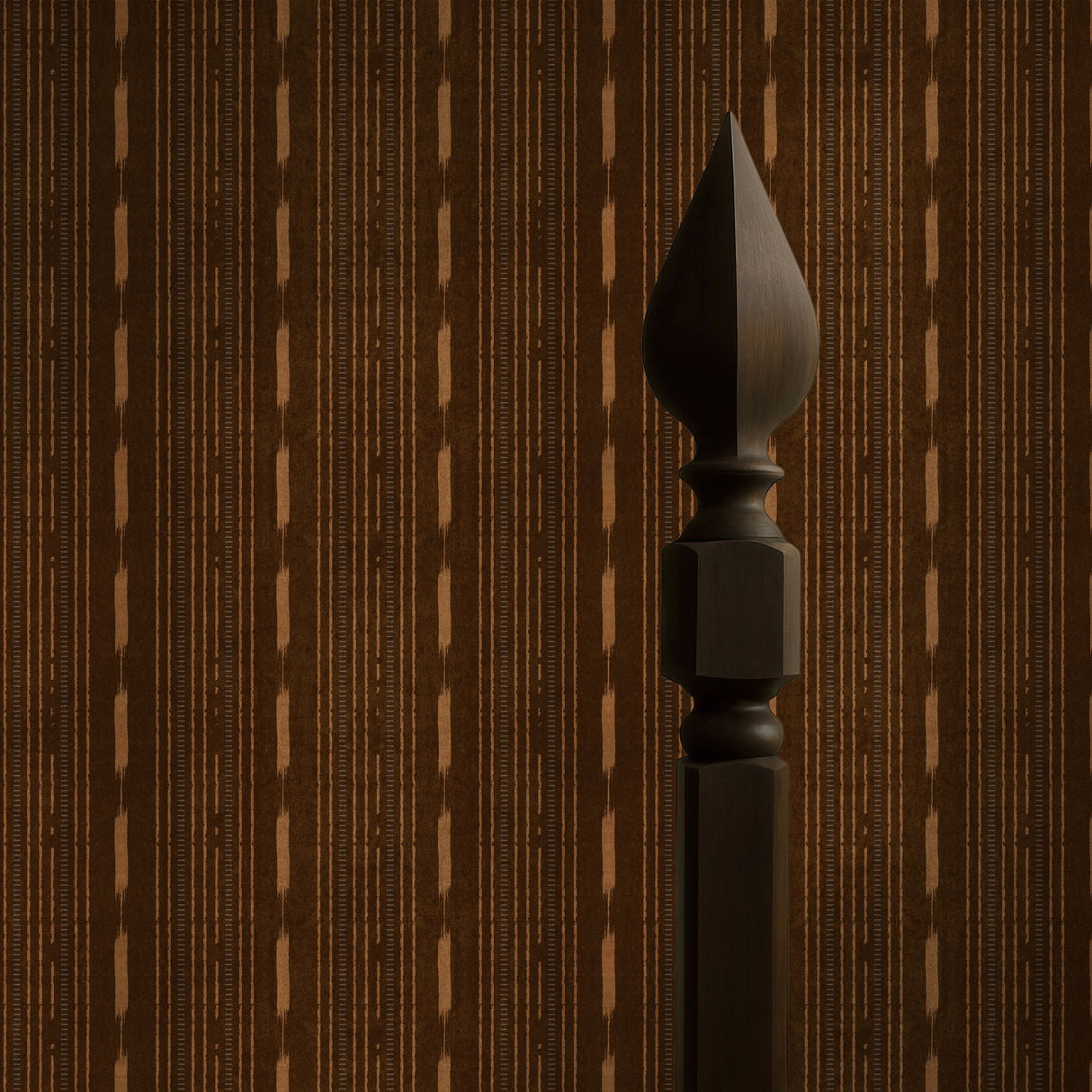 Drifted Grain | Rustic Grunge Organic Weathered Striped Wallpaper