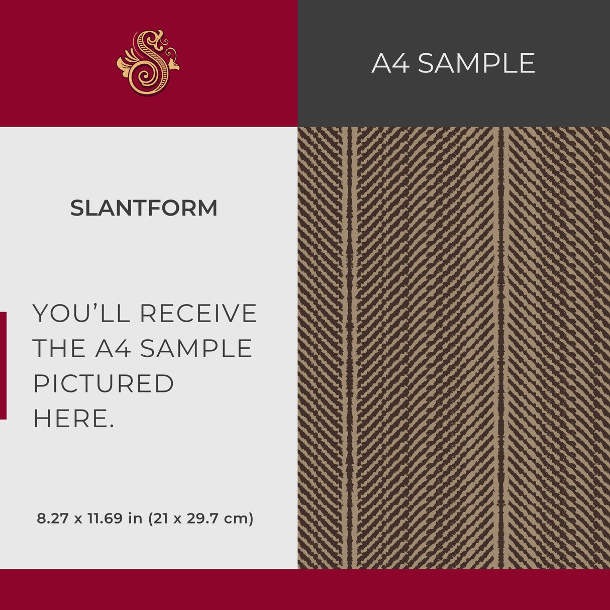Slantform | Brown Organic Rustic Grunge Striped Wallpaper