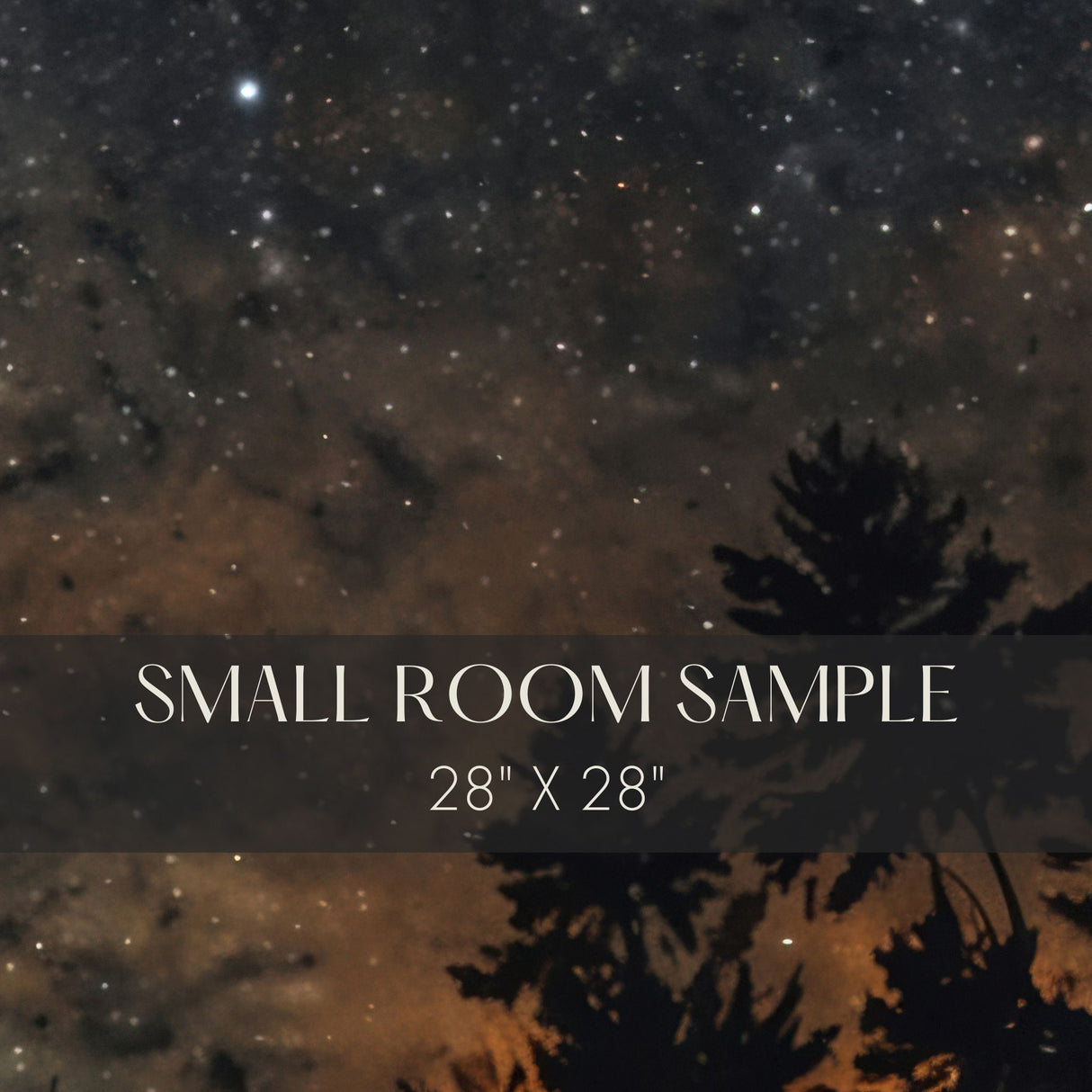 Midnight Cosmos | Dark Celestial Star Landscape Wallpaper Mural Wallpaper Mural Sckribbles